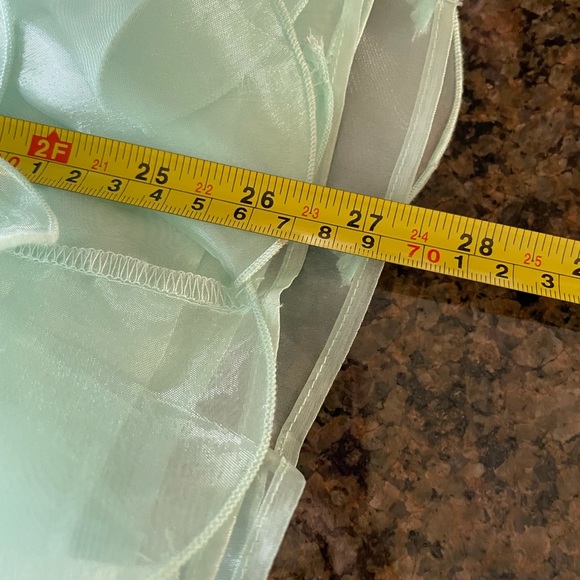 Sea Green Sleeveless Rhinestones Embellished Fit & Flare Dress Size 7/8 Prom - Picture 10 of 15